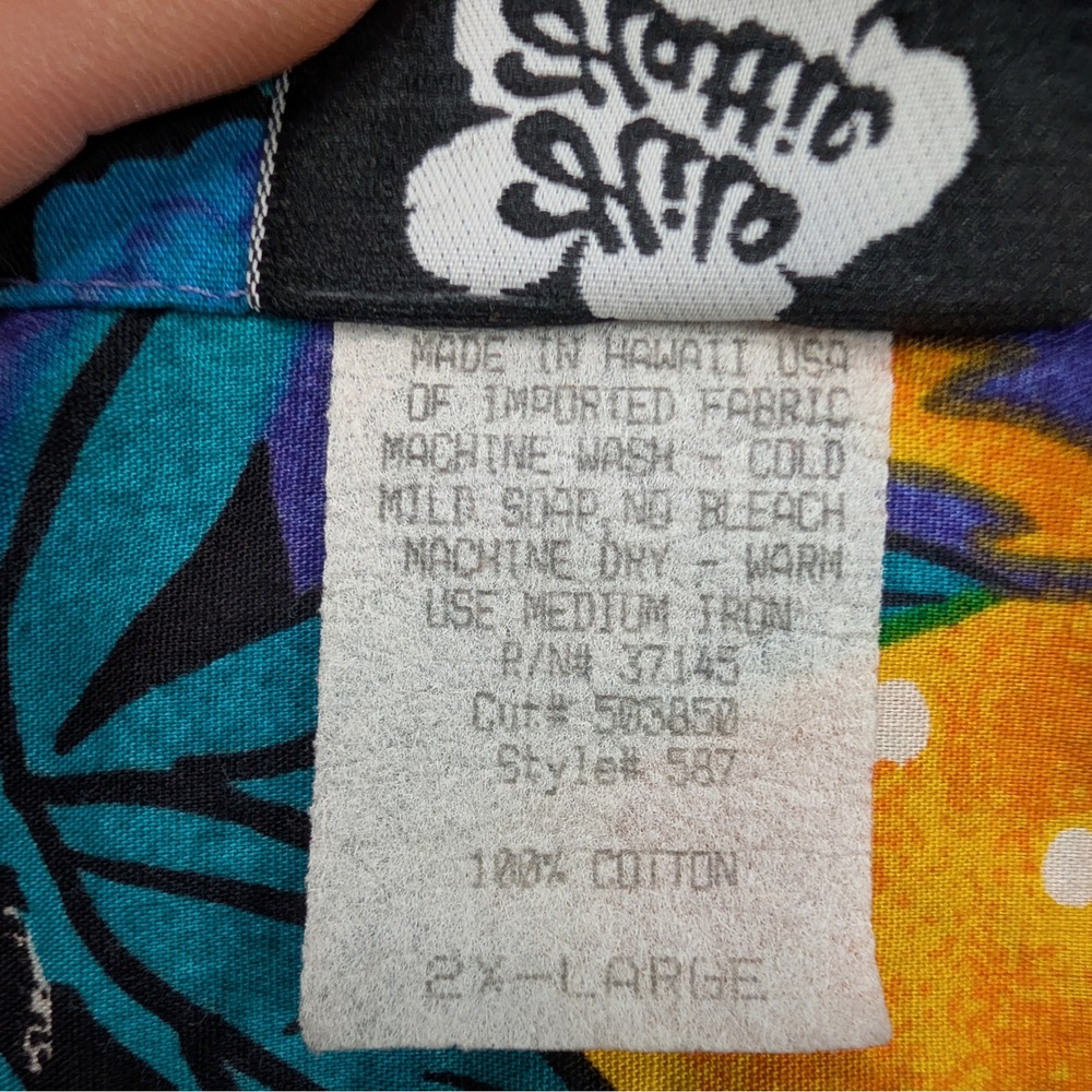 Hilo Hattie Hawaiian Shirt 2XL Tropical Floral Jungle Aloha Camp Shirt - Picture 3 of 9